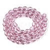 Transparent Glass Beads Strands EGLA-N013-T4mm-D02-2