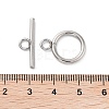 Non-Tarnish 304 Stainless Steel Ring Toggle Clasps STAS-A092-09H-P-3