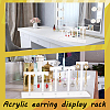 Detachable Acrylic 5 T-Bar Earrings Display Risers EDIS-FG0001-54-6