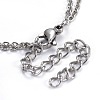 304 Stainless Steel Multi-strand Bracelets BJEW-L638-08P-4