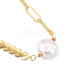 Natural Baroque Pearl Keshi Pearl Pendant Necklaces NJEW-JN03014-1