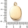 Golden Tone Brass Enamel Pendants KK-CBADFD5-03G-C-3