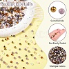 1000Pcs 10 Colors Electroplate Transparent Glass Beads EGLA-YW0005-72C-6