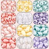 960Pcs 12 Style Spray Painted Acrylic Beads MACR-NB0001-20-4