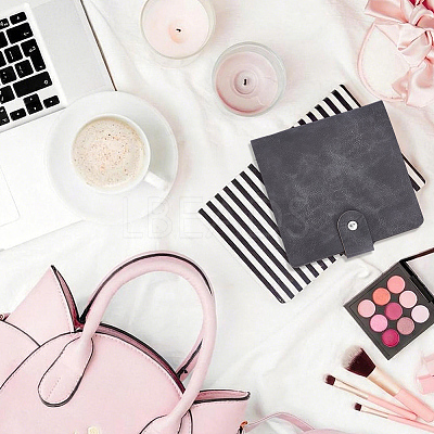 5 Inch PU Leather Cover Garden Seed Storage Organizer 2-Ring Binder Album AJEW-SP0004-72B-1