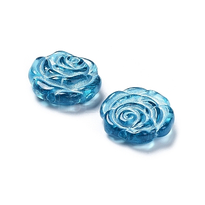 Plating Transparent Acrylic Beads OACR-G016-09O-1