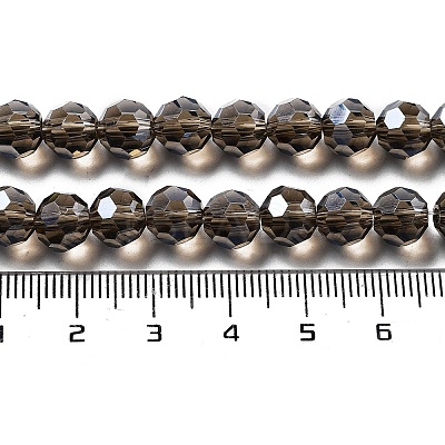 Electroplate Transparent Glass Beads Strands EGLA-A035-T8mm-A16-1