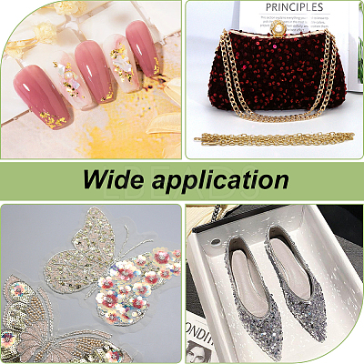 100G Plastic Sequins Beads PVC-CP0001-01C-1