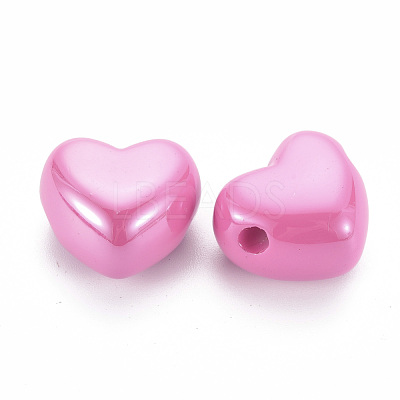 Opaque Acrylic European Beads MACR-S372-03B-26-1