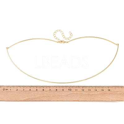 1.5MM Brass Torque Choker Necklaces KK-CBA3297-12G-1
