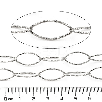 304 Stainless Steel Textured Cable Chains CHS-A016-07P-A-1