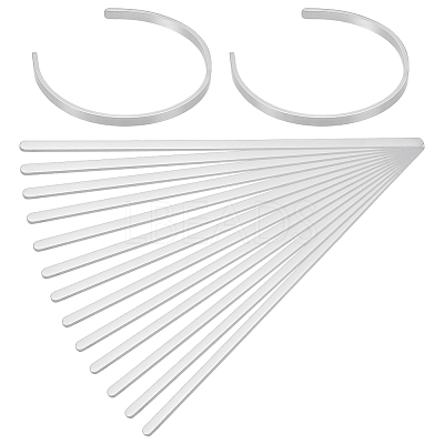 15Pcs Stainless Steel Bangle Makings FIND-BC0014-34B-1