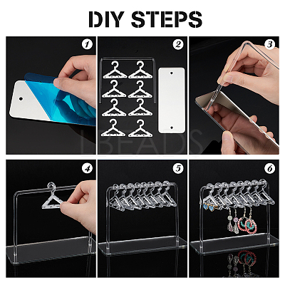 1 Set Acrylic Earring Display Stands EDIS-PH0001-36C-1