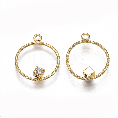 Brass Pendants KK-T038-351C-1