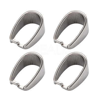 Tarnish Resistant 201 Stainless Steel Snap on Bails STAS-H052-1