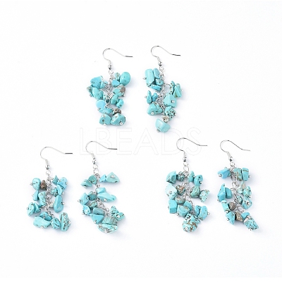 Dangle Earrings EJEW-E255-A08-1