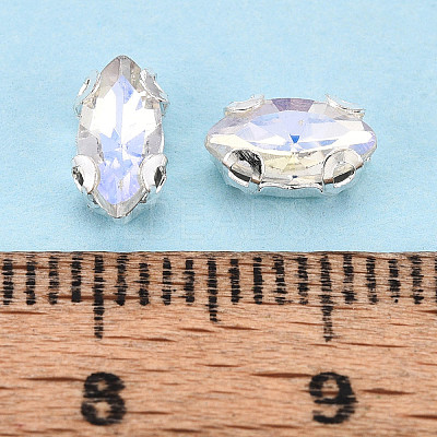 Sew on Rhinestone Montee Beads KK-T071-02D-1