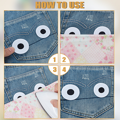 20Pcs Polyester Thread Computerized Embroidery Iron On/Sew On Patches PATC-GA0002-04-1