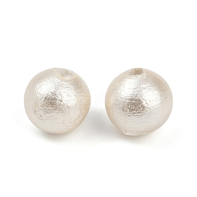 Compressed Cotton Pearl Beads WOVE-V001-A02-6mm-1