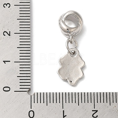 Rack Plating Alloy Enamel European Dangle Charms PALLOY-S189-09P-02-1