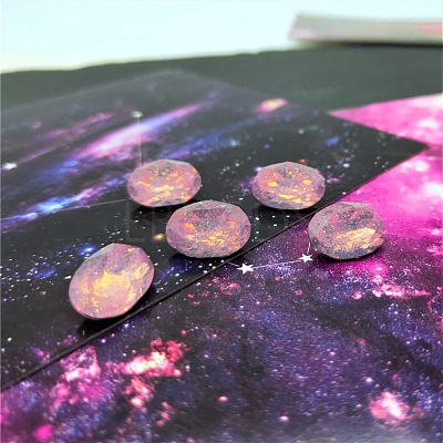 Transparent Pointed Back Resin Rhinestone Cabochons CRES-WH0002-08D-1