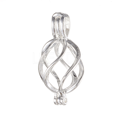 Brass Locket Pendants KK-K163-48S-NR-1