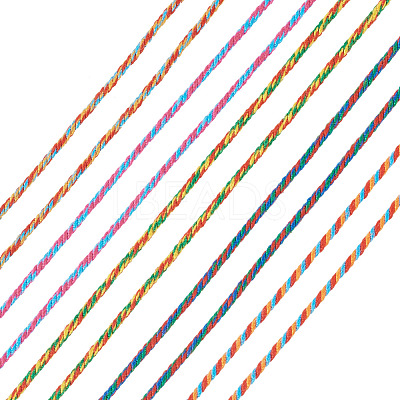 5 Rolls 5 Colors Cotton Cord OCOR-TA0001-48-1
