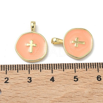 Brass Enamel Pendants KK-G417-01LG-01-1
