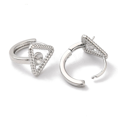 Brass Stud Earring Findings KK-U013-11P-1