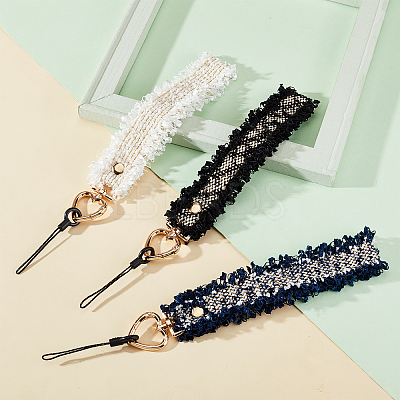 3Pcs 3 Colors Wool Mobile Straps FIND-WR0005-38-1