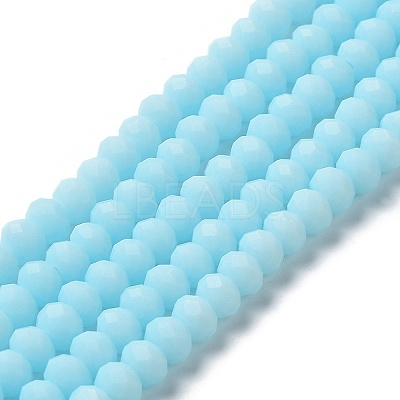 Glass Beads Strands EGLA-A034-P8mm-MD06-1