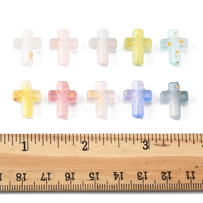 130Pcs 10 Colors Gradient Color Transparent Acrylic Beads OACR-FS0002-05-1