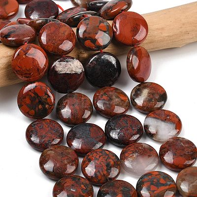 Natural Brecciated Jasper Beads Strands G-C220-D02-20mm-1