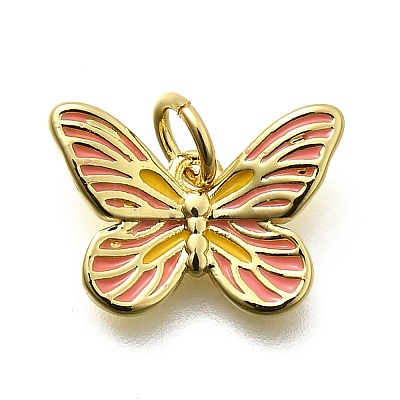 Brass Enamel Charms KK-Z093-07G-02-1