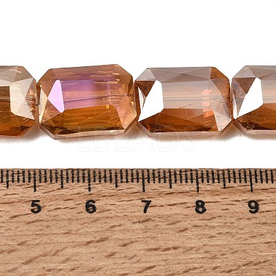 Electroplated Glass Beads EGLA-H002-A-13-1