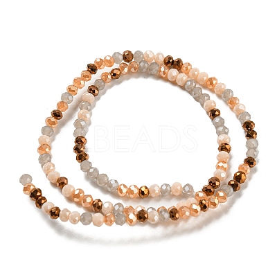 Glass Beads Strands EGLA-A034-M4mm-34-1