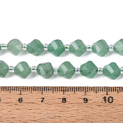 Natural Green Aventurine Beads Strands G-T144-24A-01-1