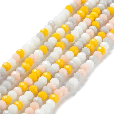 Glass Beads Strands EGLA-A034-M6mm-39-1
