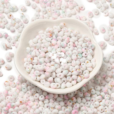 Baking Paint Glass Seed Beads SEED-F006-01A-14-1