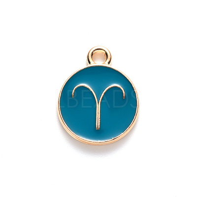 Alloy Enamel Pendants ENAM-S124-01B-05A-1