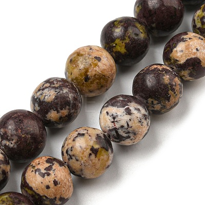 Natural Cherry Blossom Jasper Beads Strands G-C079-A02-05-1