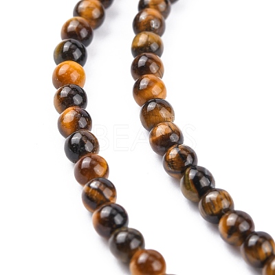 Natural Tiger Eye Beads Strands G-G099-3mm-4-1