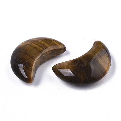 Moon Shape Natural Tiger Eye Healing Crystal Pocket Palm Stones X-G-T132-001D-1