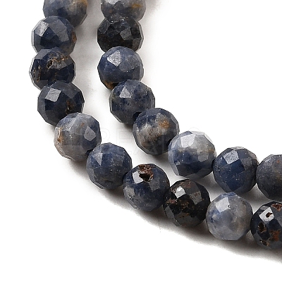 Natural Sapphire Beads Strands G-G259-D06-4mm-1