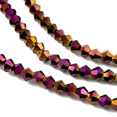 Transparent Electroplate Glass Beads Strands LS-EGLA-A039-T3mm-UA04-1