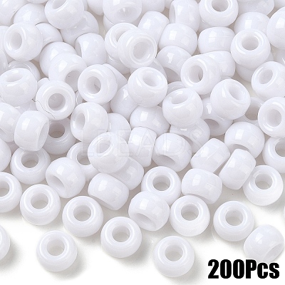 200Pcs Opaque Plastic Beads KY-YW0001-79I-1