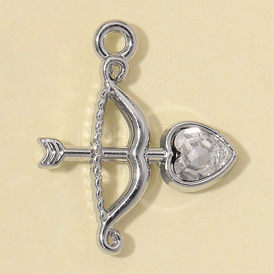 Zinc Alloy with Glass Pendants GL-OY001-07P-1