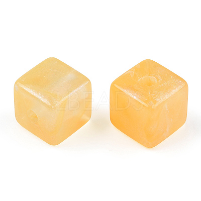 Opaque Acrylic Beads OACR-E014-18B-1