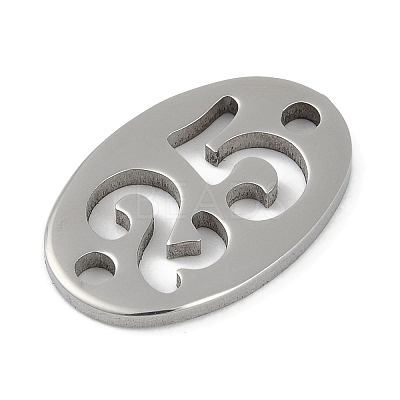 Non-Tarnish 304 Stainless Steel Flat Round Connector Charms STAS-L279-021P-1