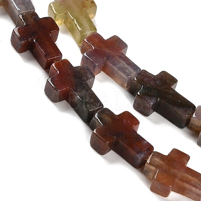 Natural Indian Agate Beads Strands G-I337-A04-02-1